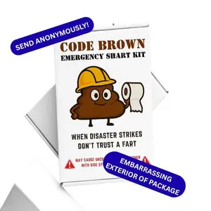 Prank Package- Emergency Shart Kit Funny Embarrassing Gag Gift Package 100% Anonymous