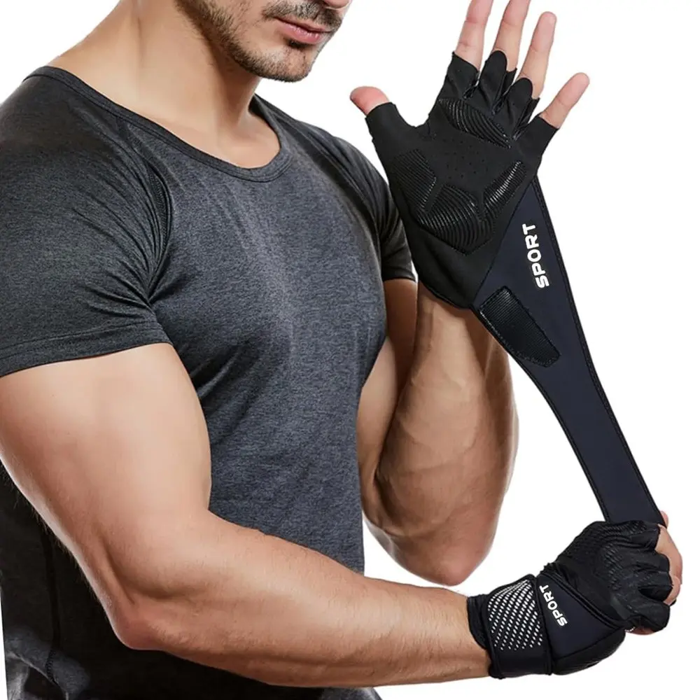 Gym Gloves with Wrist Support, Wrist Wrap, Fitness Gloves for Men & Women, Workout Gloves, Work Out, Crossfit, Gymnastics, Weightlifting, Sports Training Accessories