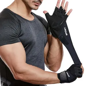 Gym Gloves with Wrist Support, Wrist Wrap, Fitness Gloves for Men & Women, Work Out, Crossfit, Gymnastics, Weightlifting, Sports Training Accessories