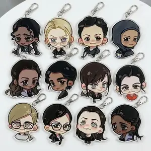 The Pitt HBO Max 12 Female Characters Keychain - Cute Keyrings Birthday Gifts – Cute Acrylic Keychain Charms, Perfect Gift for Fans & Collectors