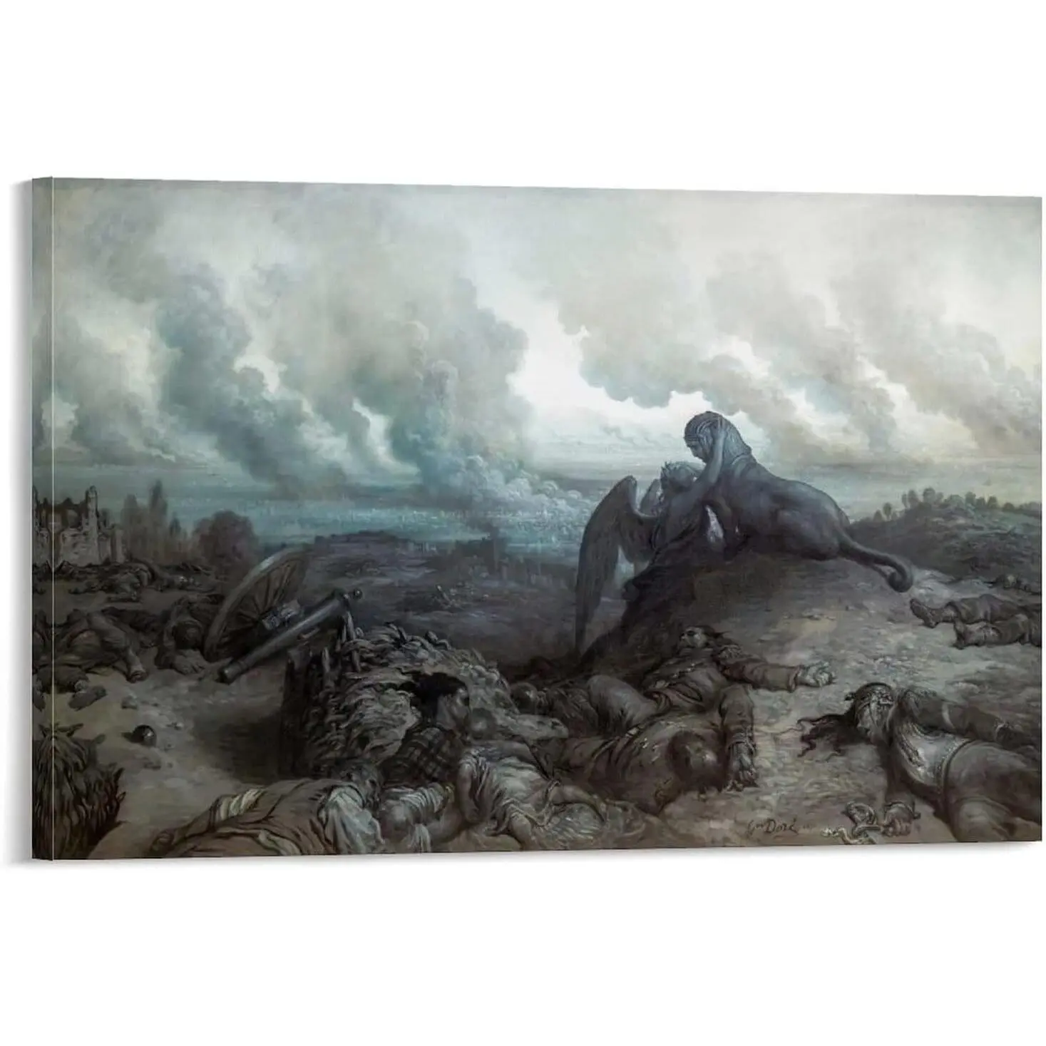 Gustave Dore Enigma Canvas Art Poster - Dopamine Decor Masterpiece, Wall Decor, Photo Print Painting for Room Decoration Ornaments