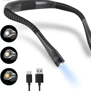 USB Rechargeable LED Neck Light for Reading, Crafting, and Camping