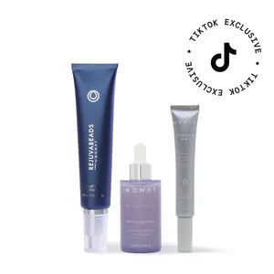 MONAT Strengthen & Control Trio - IR Clinical Serum, REJUVABEADS and Slick Fix Styling Cream + Taming Wand - Helps strengthen hair, seal split ends, and tame edges.