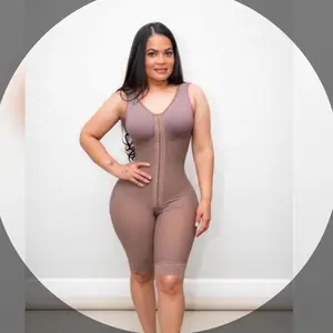 Etapa 2 FAJA Colombiana Post-Surgery Long Leg Shapewear with Bras for Women - Comfortable Adjustable Strap, Thick Shaper for Everyday Wear, Post-Surgical & Post-Parto Support