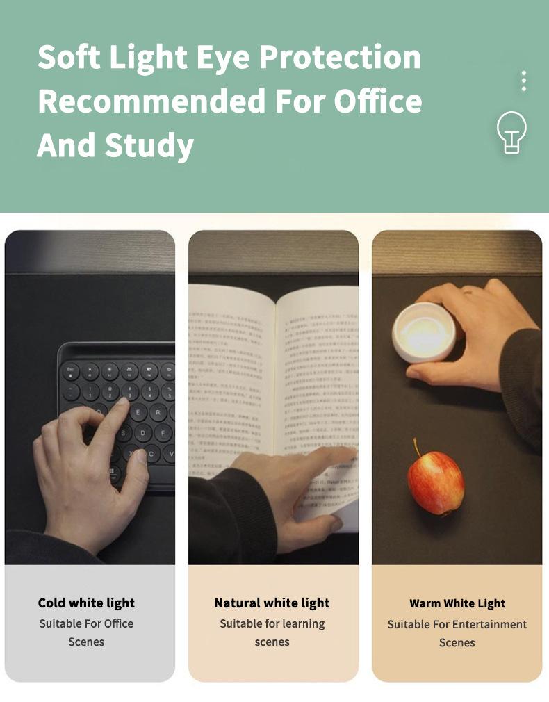 Computer Monitor Light, Screen Monitor Light Bar for Eye Caring, USB Reading LED Task Lamp with Touch Control & Stepless Dimming, 3 Color Modes No Glare Space Saving for Home Office Desk  There are also RGB40cm optional  Rgb Lighting Led Ambient Lighting