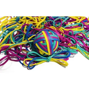 Rubber Bands, Size 33 (3 1/2" x 1/8''), Colorful Non Latex Rubber Band Bulk, Stretchable Rubber Bands Office Supplies, Durable Elastic Bands for Files Folders  Paper Bills  Mail, 50g Bag