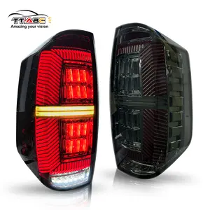 TT-ABC Smoke Tail Lights for 2014-2021 Toyota Tundra Rear Lamp Brake Assembly with Smoke Finish and Easy Installation