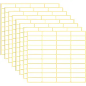 1980 Pcs Blank File Folder Labels 0.5x1.75 Inch Writable Name Tag Stickers White Small Address Labels for Office Document File Classification Filing Envelopes