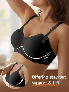 Womens Seamless Nursing Bra No Underwire Comfort Push Up Bras Buttery Soft Wireless Bralette Full Coverage Sport Everyday Bra Seamless Maternity Bra