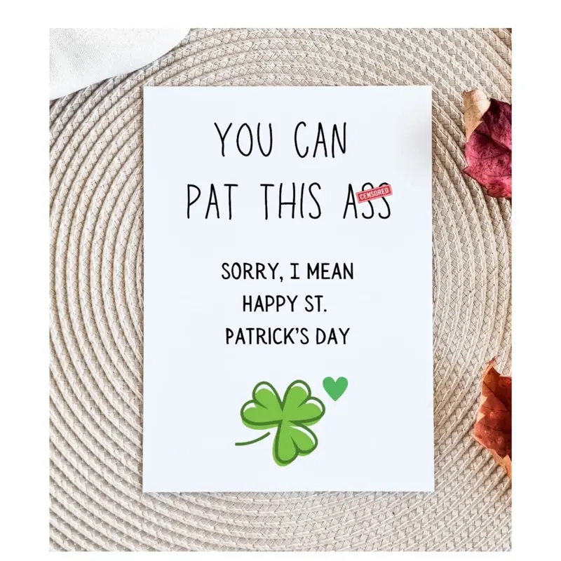 Dirty St. Patrick's Day Card | Funny Saint Patrick's Day Card | Personalized Gift for Husband