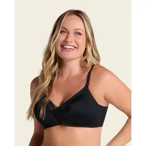 Leonisa ComfortFit Wireless Push Up Bra - Everyday Comfortable Lace Support Basic Style Sheer Adjustable