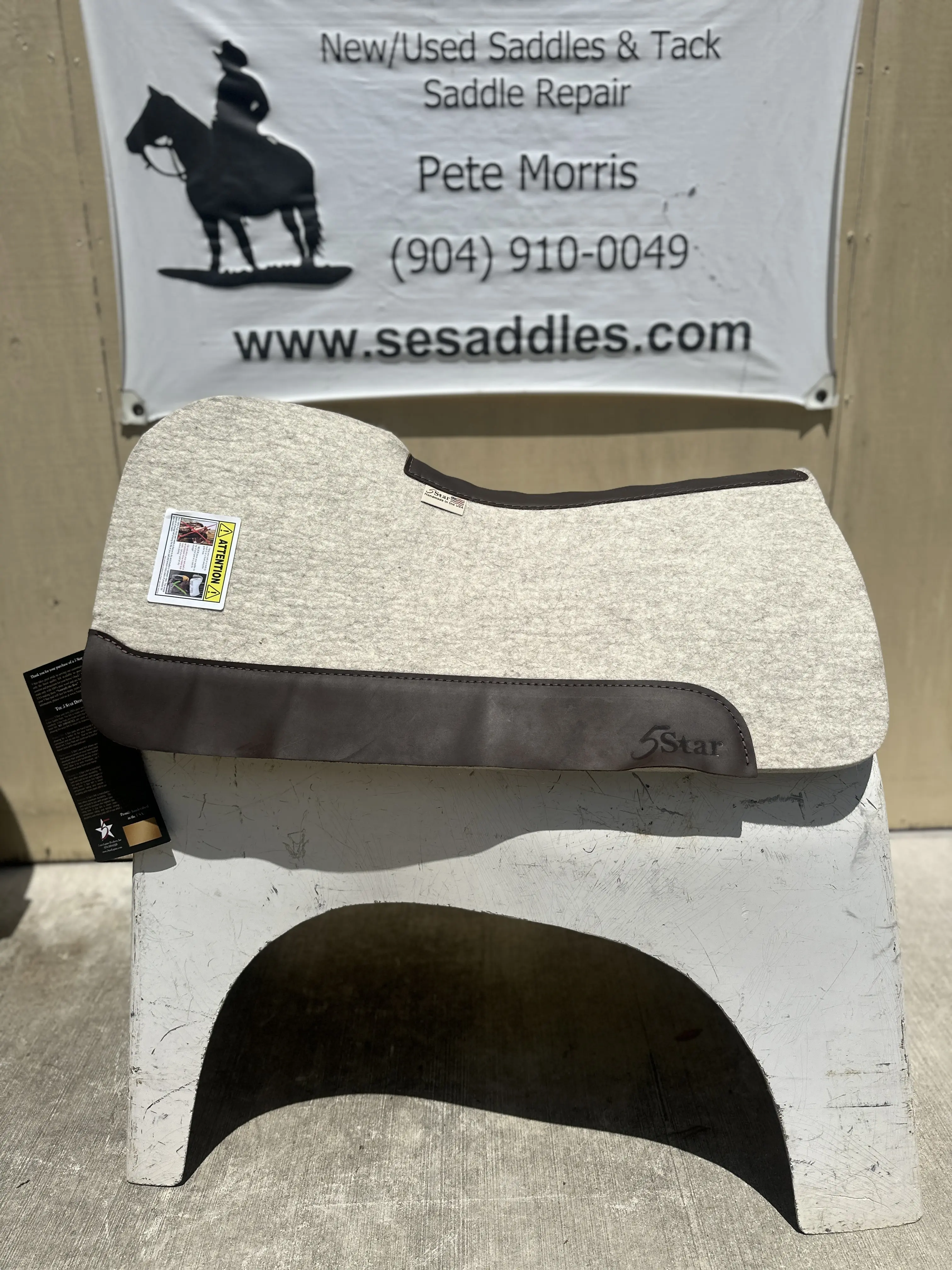 3/4" Elevated Flex Fit All Around 5 Star Saddle Pad