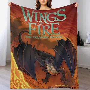 Anime Wings of Fire Blanket| Premium Flannel | Ultra-Soft Cozy Feel  | Machine Washable No Shrink, No Pilling | Luxury Home Essential