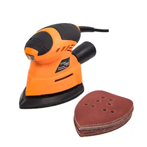 Seel Force PMS120 12000 OPM Mouse Detail Sander for DIY Home Decoration - 360° Rotatable Sanding Pad, Efficient Dust Collection, 20 Sandpapers Included