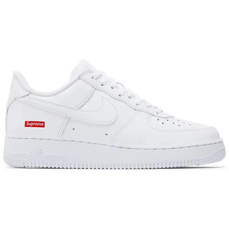 Nike Air Force 1 Low Supreme White Men's Daily Casual Fashion Footwear Sneakers Walking Shoes Gym Training Athletic Comfort