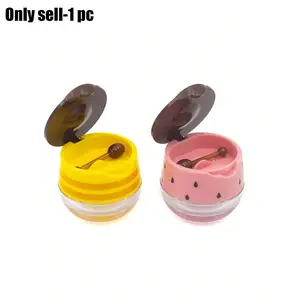 Mini Reusable Lip Mask Dispenser, Portable Transparent Lip Balm Container, Travel Cosmetic Storage Box for Lip Gloss Samples