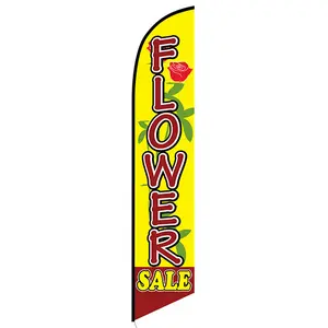 FLOWER SALE 12ft Feather Banner Swooper Flag - FLAG ONLY (3)
