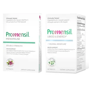 Promensil Menopause & Libido Bundle Double Strength Menopause Tablets for Hormonal Support & Libido Energy Tablets for Healthy Sex Drive - Healthcare