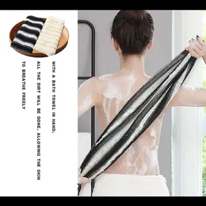 Universal Bath Towel, Long Strip, Household Fiber Bath Towel for Sauna and Bathroom Washcloth Towel Bath Scrubber Soft whisk bath towels