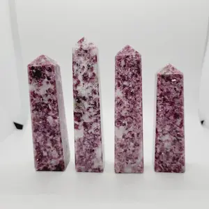Polished Lepidolite Tower 3-4 in– Calm & Serenity | Crystal Point from India