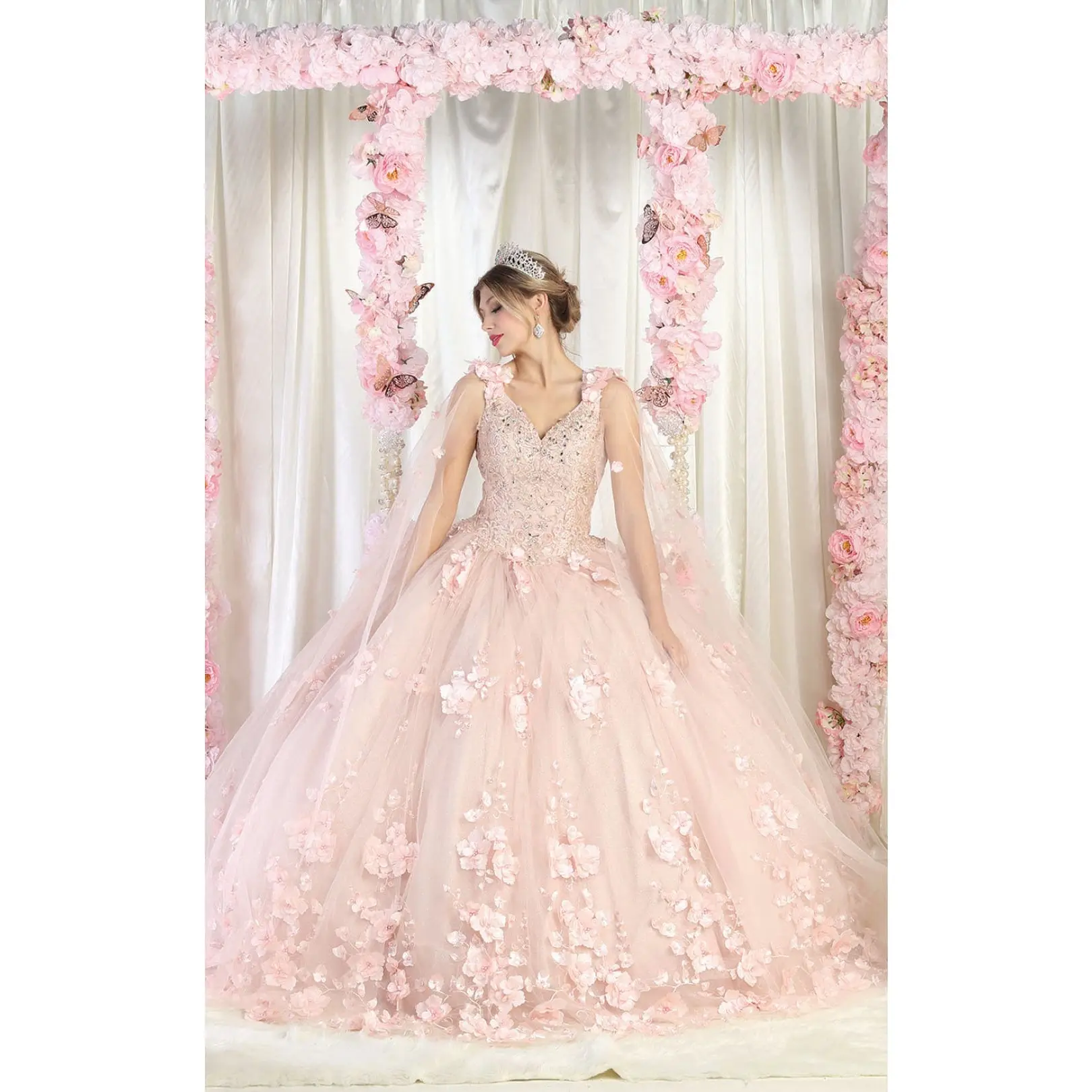 Vestidos De Quinceañera - Vestidos De 15 Años Layla K LK199 Mesh Gown