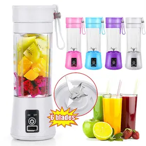 Dg-Direct Portable 1800 W 380 Ml 6-Speed Electric Juicer, Blue DG-Direct