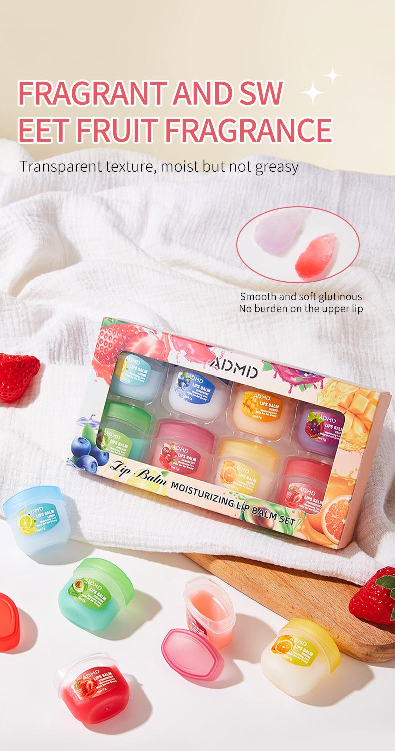 Fruit flavored lip glosses, night lip balms,lip balm,colorless lipsticks, and moisturizing and nourishing lip masks, suitable as party gifts and seasonal gifts, are small and convenient