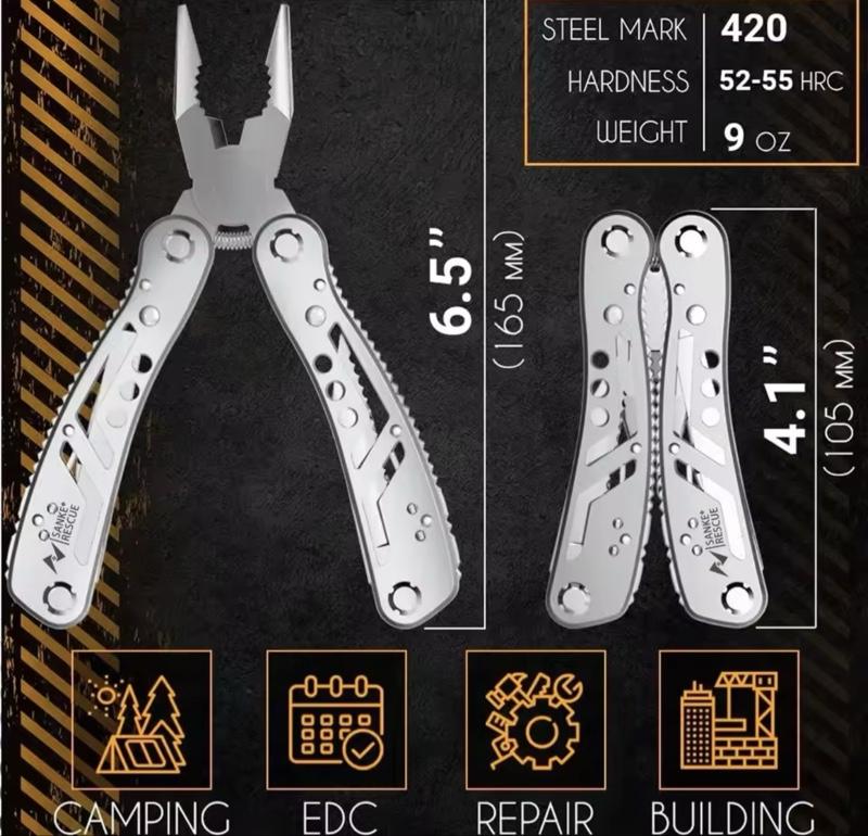Multitool 24-in-1 Professional Multi-tool Pliers with Versatile Functions for DIY and Home Use