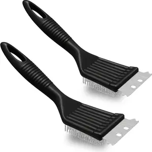 1PC Multi functional barbecue brush, stainless steel barbecue wire brush, grill cleaning brush