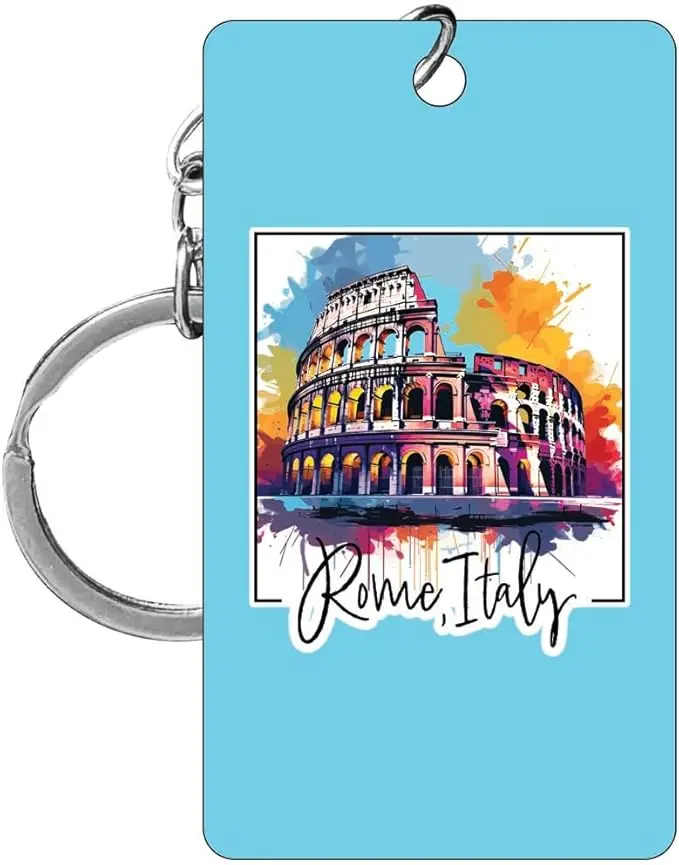 Rome Italy Design Souvenir Keychain