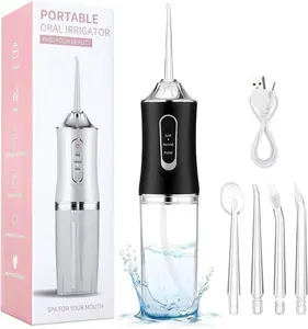 Electric Water Flosser Oral Irrigator, Portable Dental Care Device, Effective Plaque Removal, Easy to Use, Ideal for Home & Travel