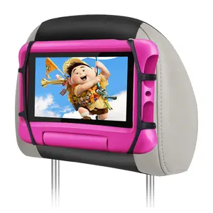 Tablet Holder for Car, Upgraded iPad Holder for Car Mount Headrest, iPad Mount for Kids with Anti-Slip Strap, Silicone Net/Fits All 7-12.9'' Tablets