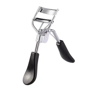 Professional Eyelash Styling Curler with Handle, Portable Eyelash Curling Makeup Tool for Women, Summer Makeup Gift for Girlfriend, Signal Black Eyelash Curler Set