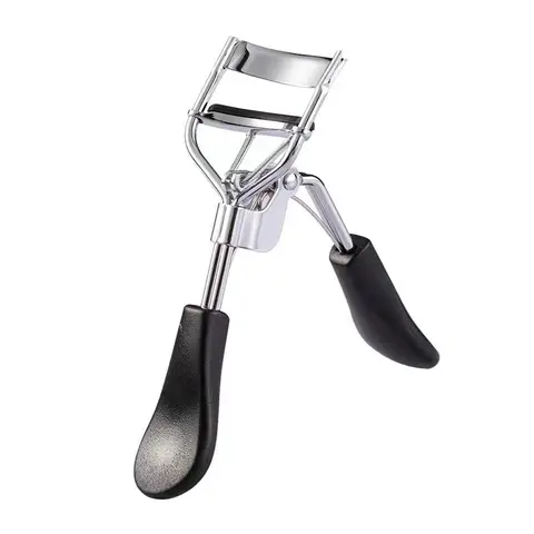 Professional Eyelash Styling Curler with Handle, Portable Eyelash Curling Makeup Tool for Women, Summer Makeup Gift for Girlfriend, Signal Black Eyelash Curler Set