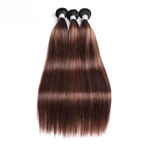 DB-T1B-4/30 # Straight Human Hair Bundles Ombre Virgin Weave Extensions-DB