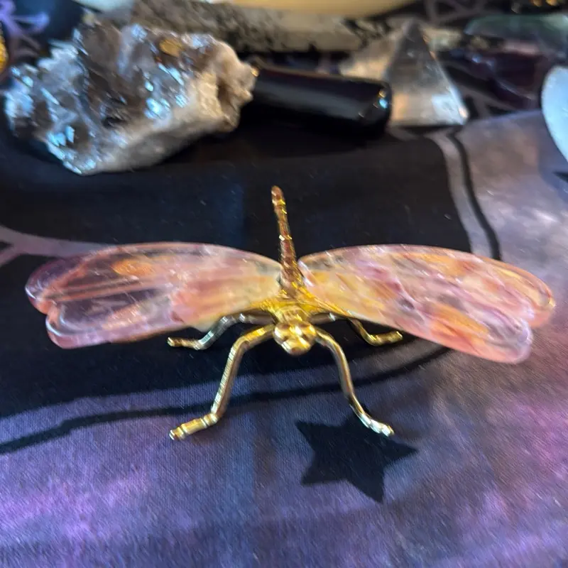 Rainbow Fluorite Dragonfly – Crystal of Clarity, Balance & Transformation