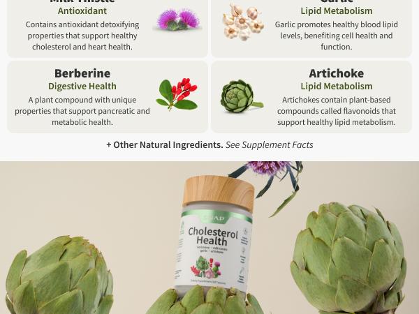 2x Cholesterol Health + Liver Health - Snap Supplements - Natural Liver Cleanse Detox and Repair - Support Healthy Cholesterol Levels & Natural Heart Health