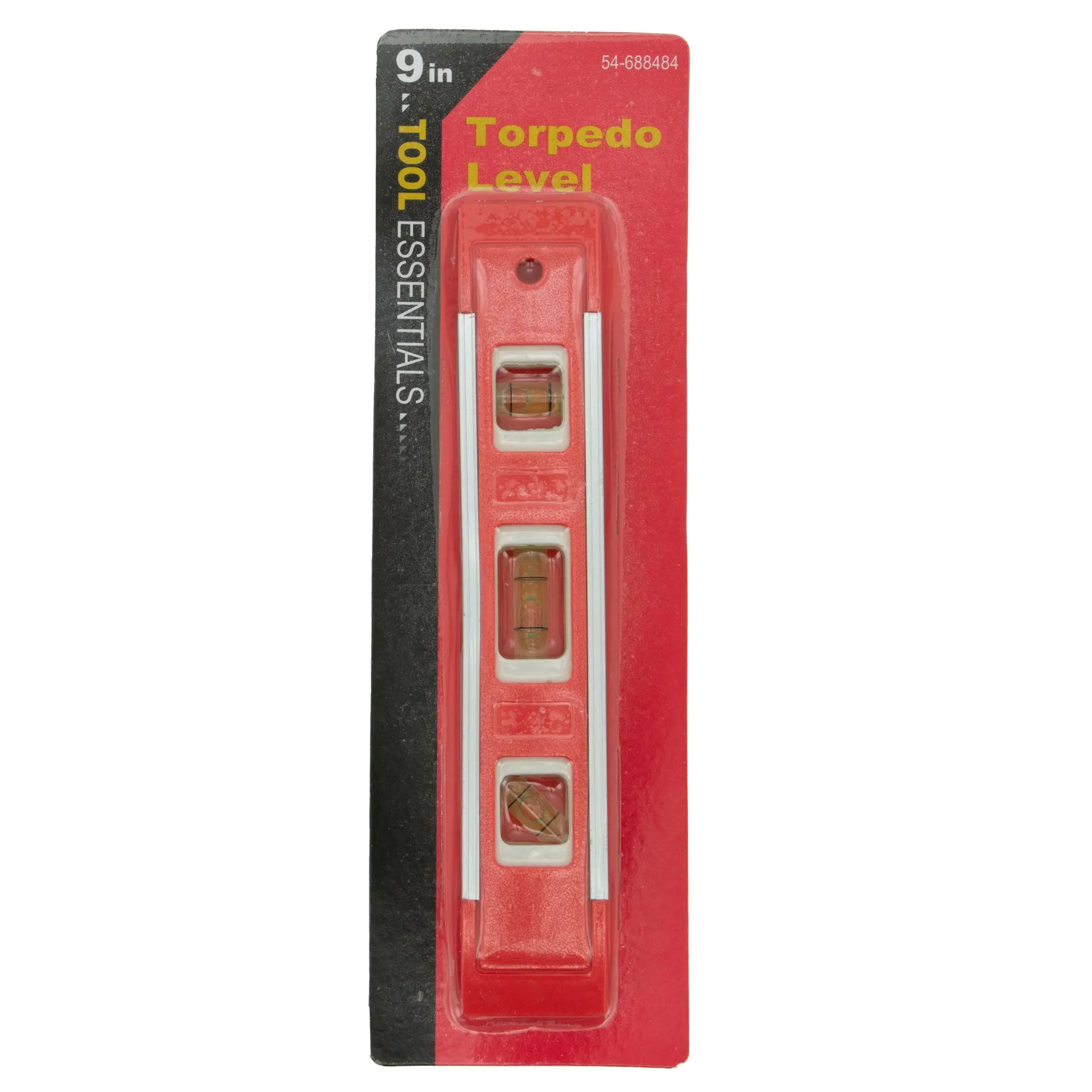 WorldWide Sales Online Tool Essentials 9" Aluminum Frame Torpedo Level in Red or Black