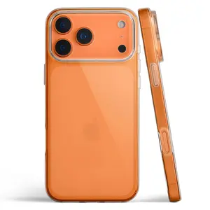 Transparent Ultra Thin Silicone Case for iPhone 17Air 17 Pro Max Clear Glossy Simple Shockproof Back Cover Capa Fundas Bumper