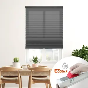 Regal Living EZ Stick 1 inch Light Filtering No Tool Pleated Shade - 72" Drop