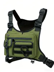 Men's Outdoor Chest Bag, Quick-Release Vest Pack with Breathable Design, Hands-Free Sports Pouch for Trail Running, Hiking & Travel