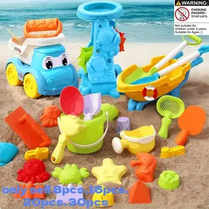 Kids Summer Beach Toy Set, Beach Tools, Includes Sand Car, Bucket, Shovel, Suitable for Ages 3-6, Perfect Gift for Boys & Girls, Family Fun