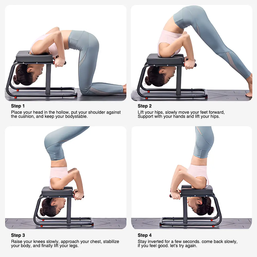 KBQ 2-in-1 Yoga Inversion Stool & Sofa Stool - Headstand Trainer