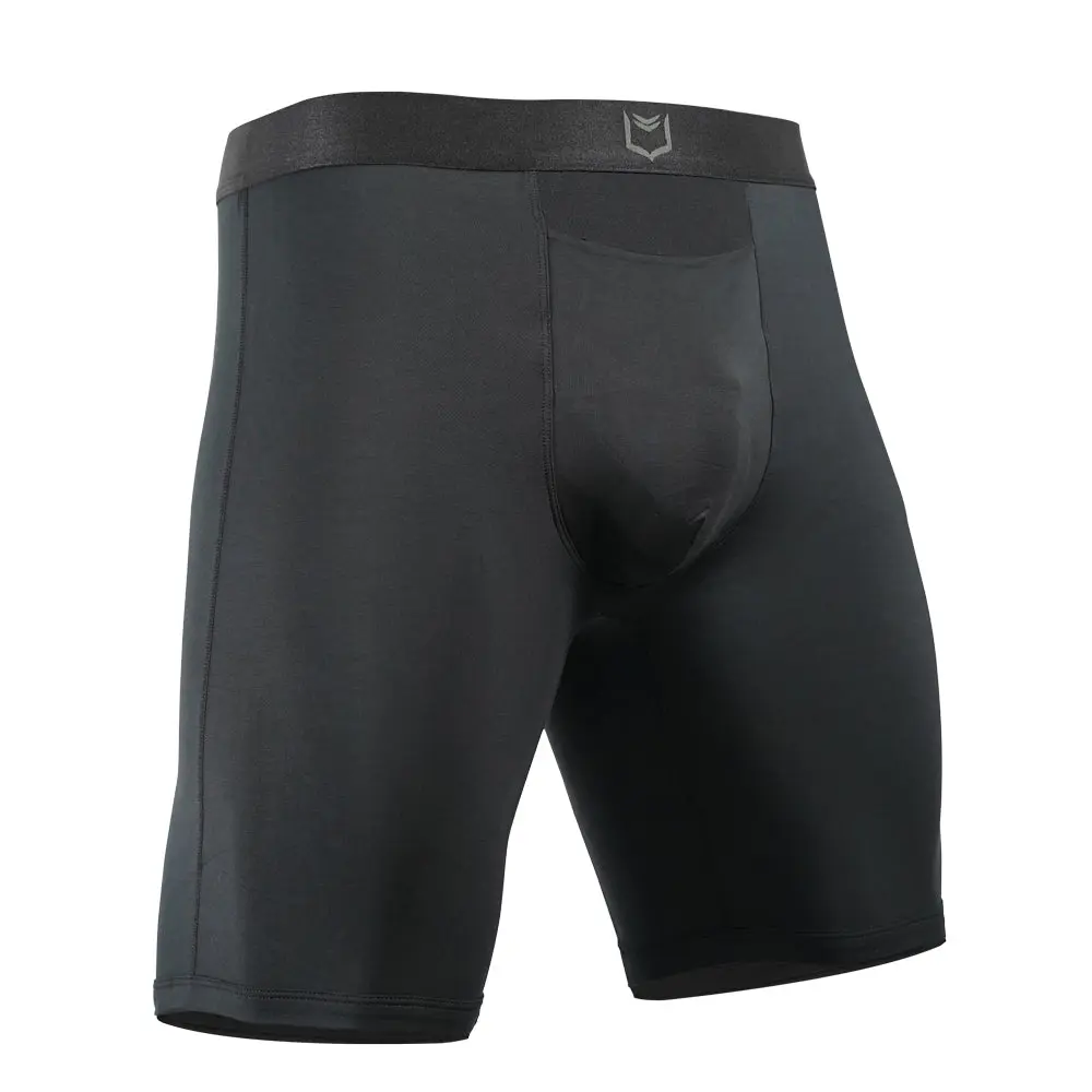 SHEATH V Modal Men's Single Pouch Horizontal Fly Boxer Brief 8"