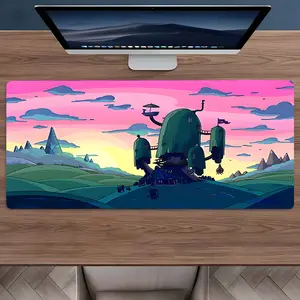 Fantasy Cartoon Scene Large Gaming Mouse Pad,Aesthetic Desktop Drotection Pad,Washable Rubber Pad Non-Slip Lock Edge Multi-Size Mouse Pad Suitable For Home Office,Desk Accessories,Good Gift for Family and Friends
