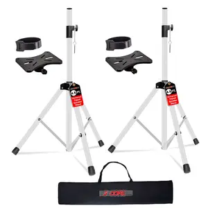 5 Core Speaker Stand Tripod Pair Heavy Duty Adjustable 54" Universal Mount for PA DJ Studio w Bag