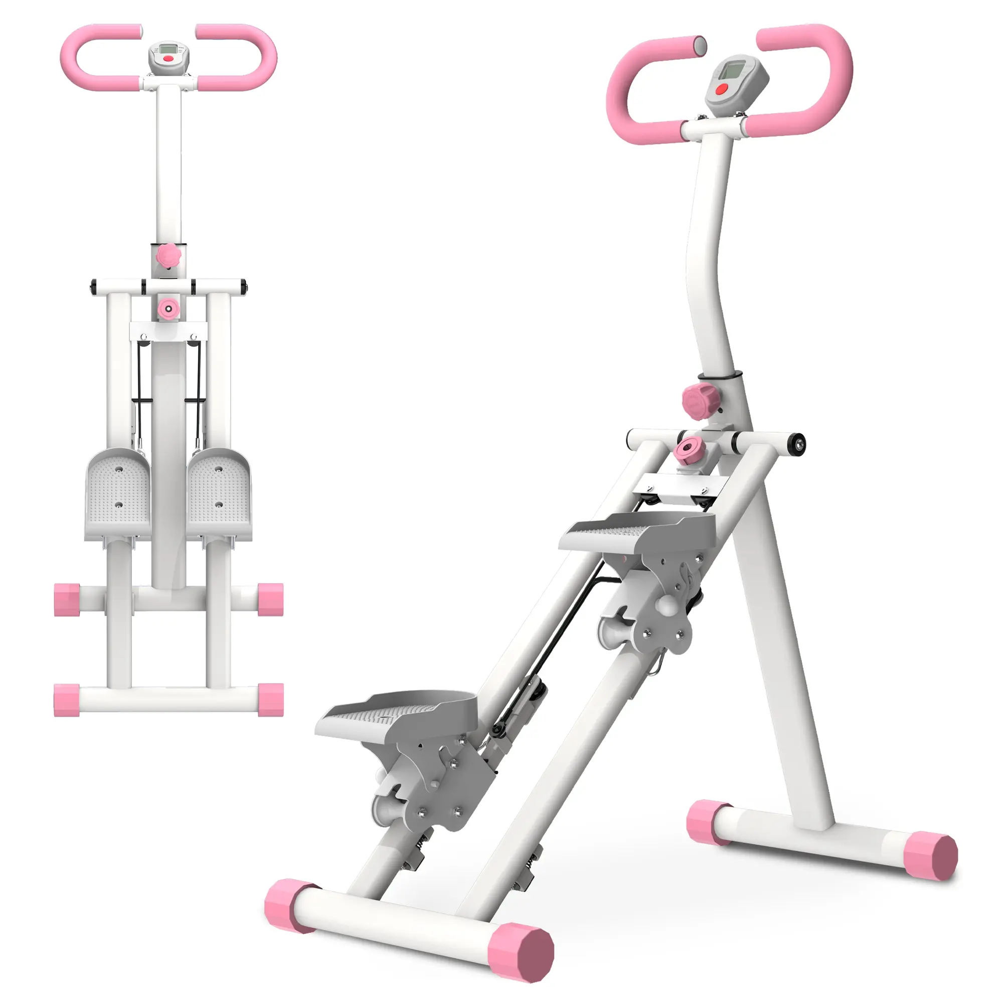 Stair Stepper Vertical Climber Machine, Full Body Cardio Workout Equipment with Adjustable Handlebar for Home Gym