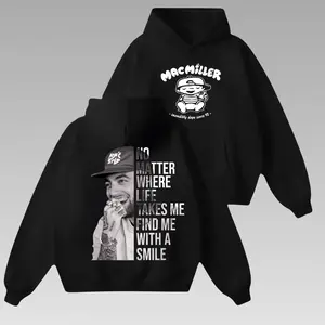 No matter where life takes me find me with a smile Quotes Rap 2side Unisex Hoodie, Vintage Rap Hip Hop Shirt, Gift For Fan