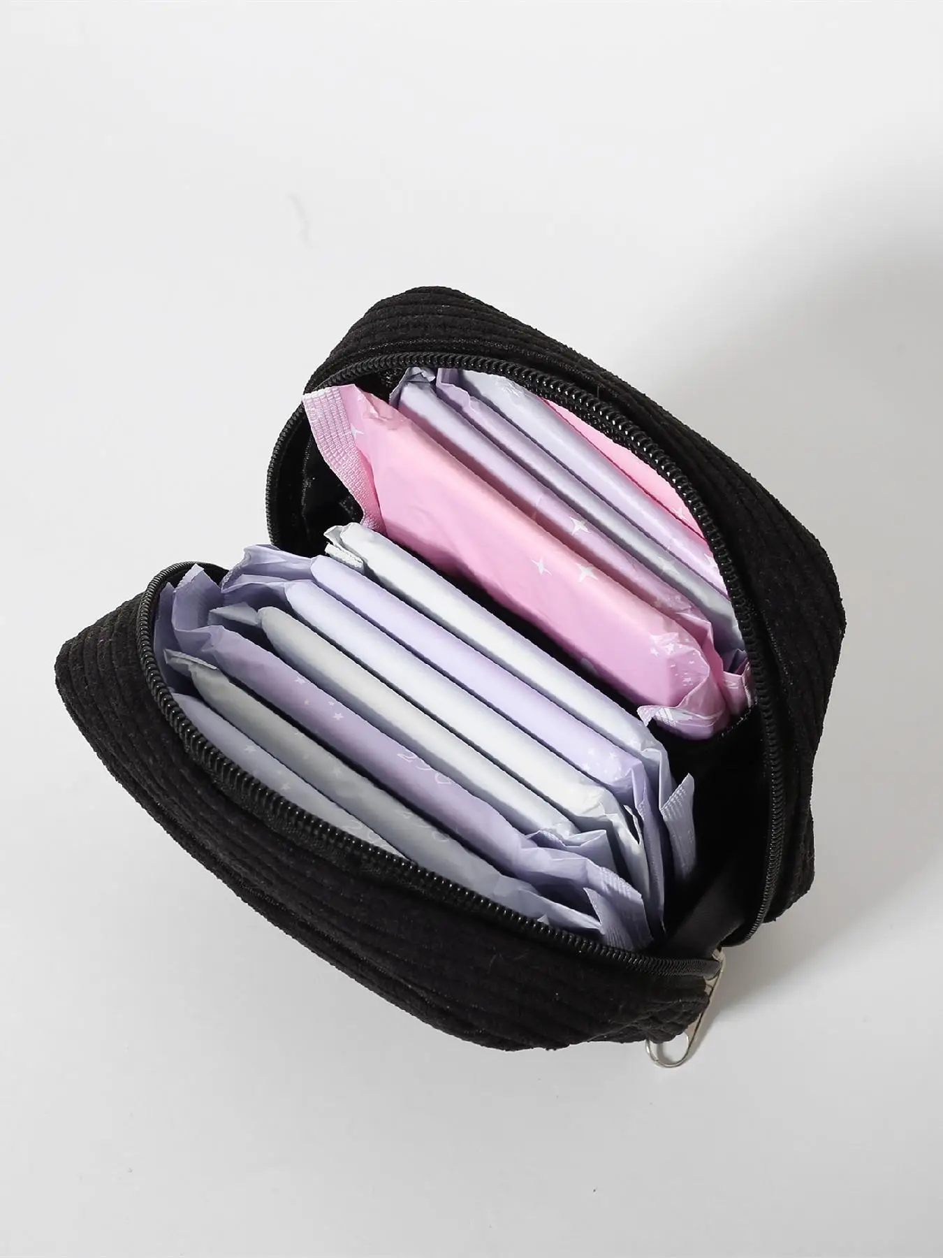 Solid Color Makeup Bag, Portable Cosmetic Storage Bag, Zipper Makeup Organizer Pouch, Versatile Storage Bag for Travel, Dormitory, Office, Home