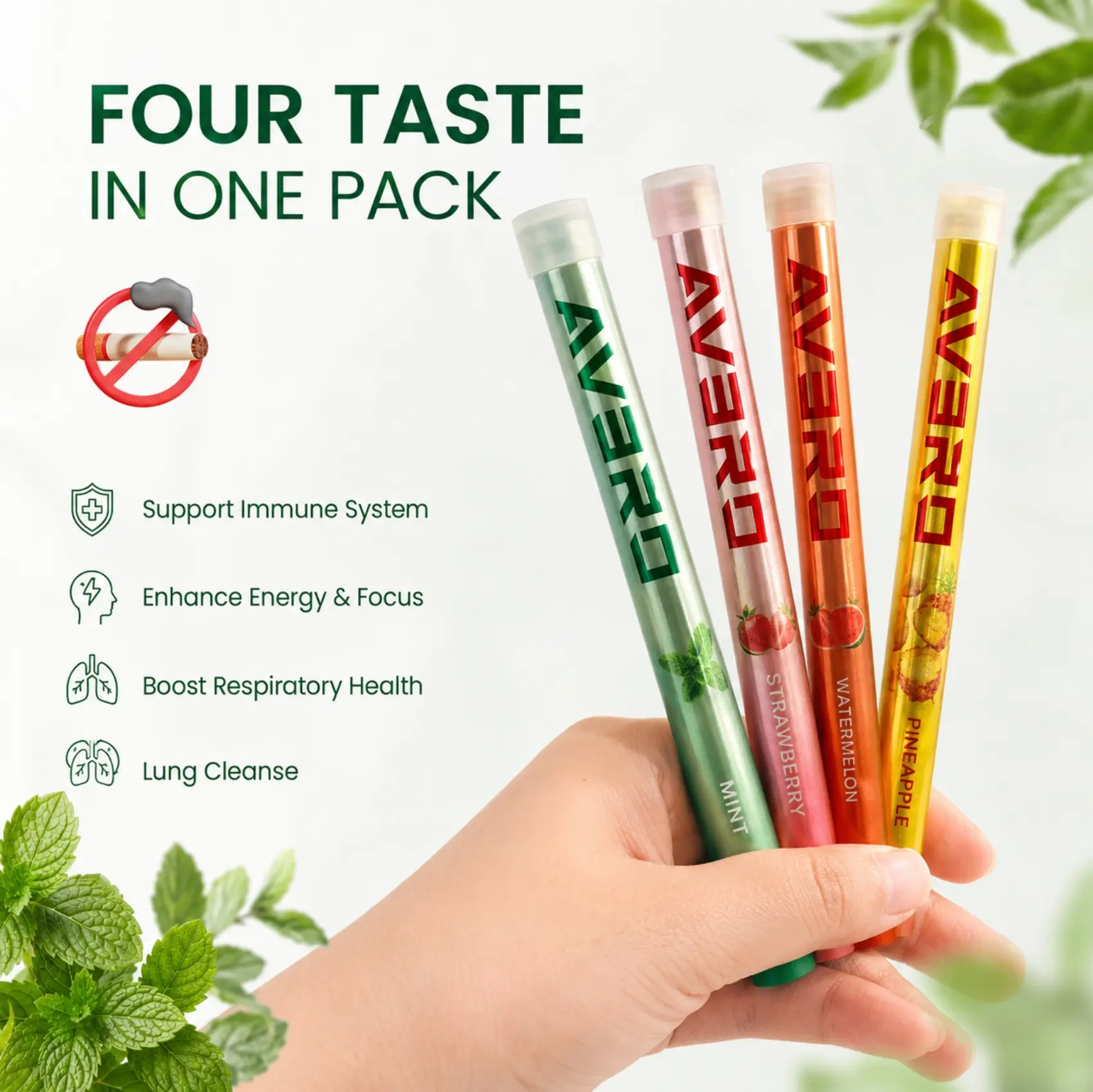 Ultra-Light Replaceable Inhaler - Compact Pocket Design, Multi-Scene Use for Travel, Study, Office & Outdoor